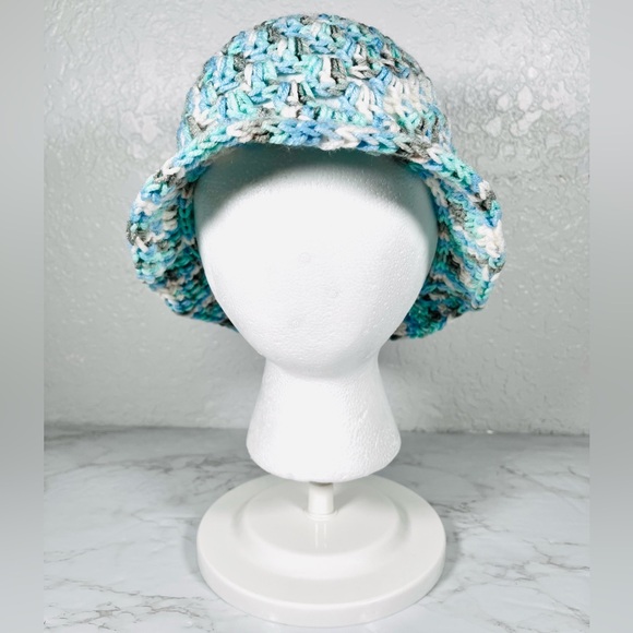 Hand Crafted Accessories - Multicolor Crochet Bucket Hat